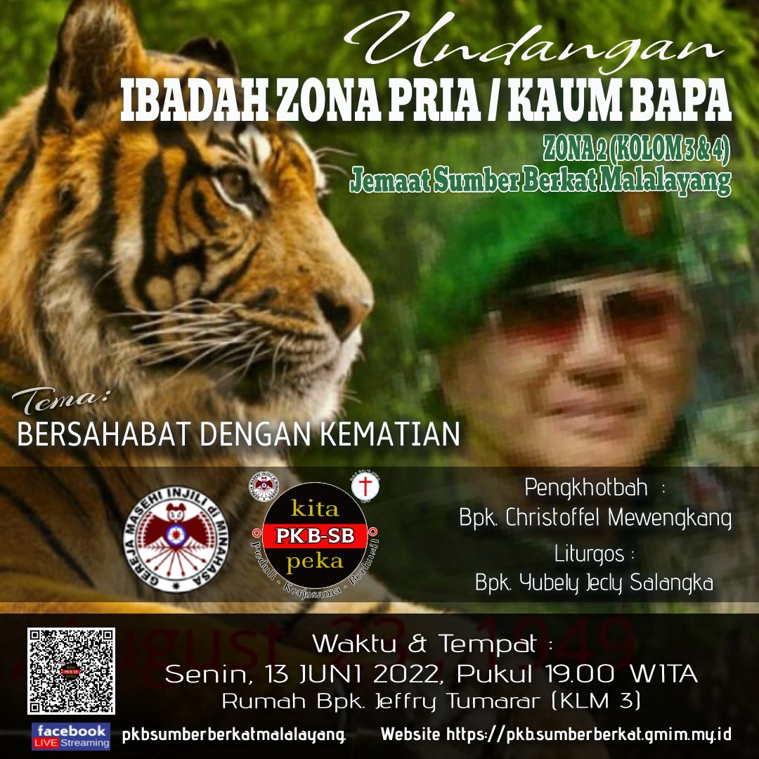 Undangan Ibadah Zona 2 P/KB SB 13/06/22